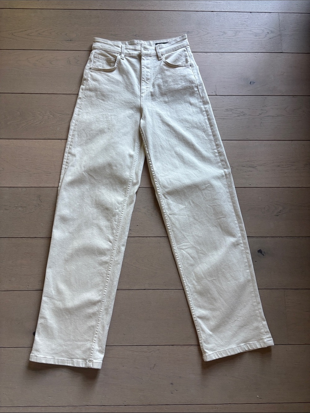 Massimo Dutti cream denim